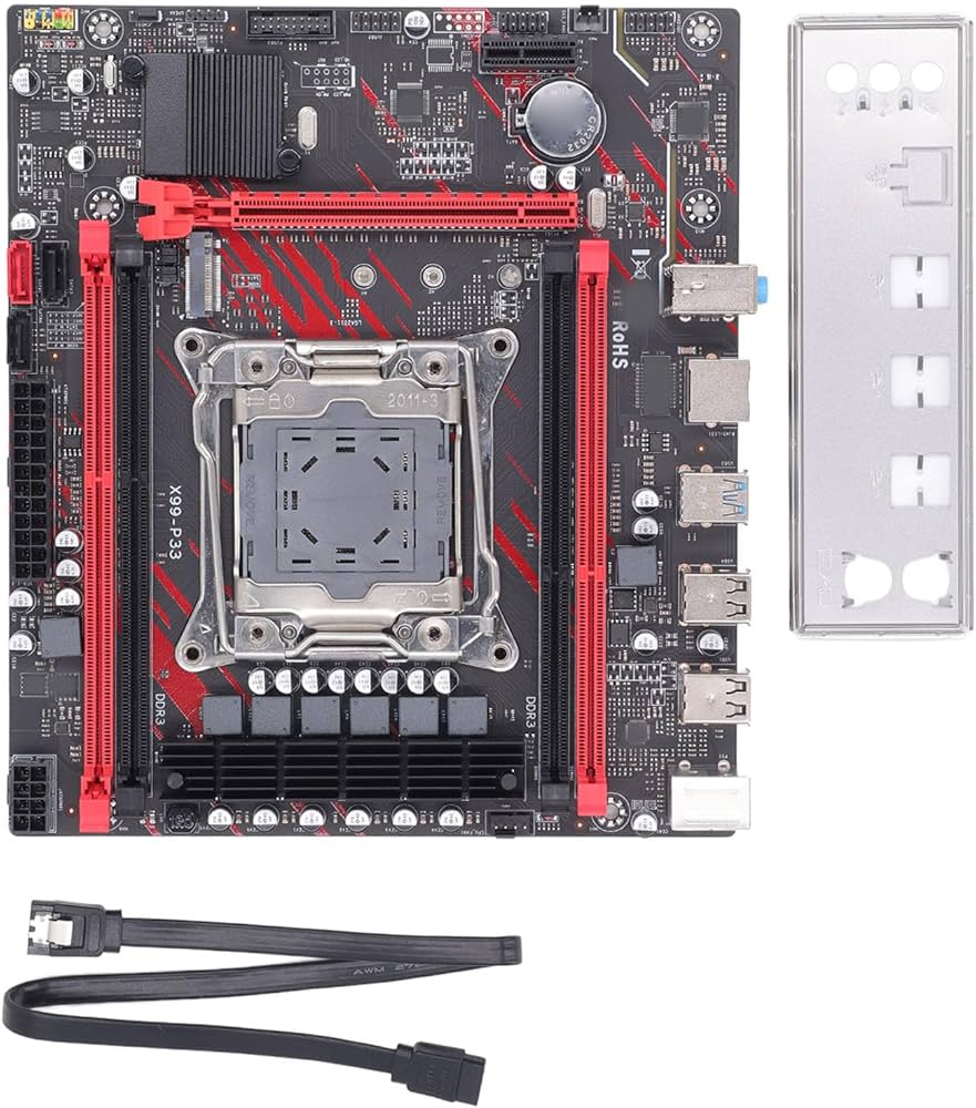 Amazon | X99 P33 コンピュータマザーボード、安定した PCB、4